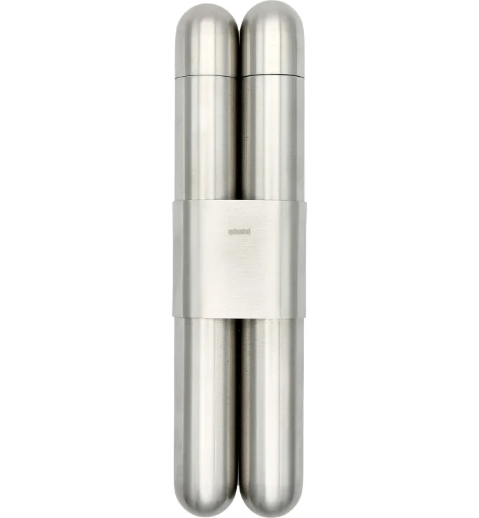 adorini Double Cigar Høj Kvalitet Stål Satin Finish/Cedar foto 2