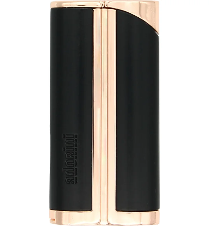 adorini Single Jet Curve Lighter Black / Rose Gold inkl. Cigar Punch foto 4