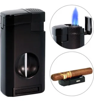 adorini Triple Jet Lighter V-Cut pistolmetal