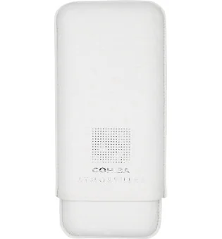 Cohiba Atmosphere Cigaretui Læder hvid og sølv