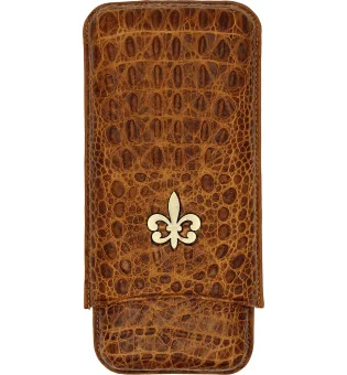 Montecristo Fleur de Lis Cigaretui Læder Croco brun 3 stk.