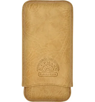 H.Upmann Cigaretui brun til 3 cigarer