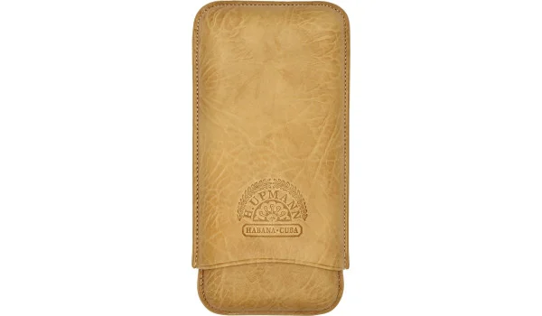 H.Upmann Cigar Case brun til 3 cigarer