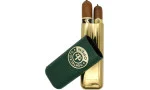 Montecristo Open cigaretui i læder og metal, 2 cigarer