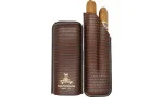 Montecristo cigaretui i læder, brun, til 2 cigarer