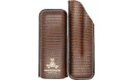 Montecristo cigaretui i læder, brun, til 2 cigarer
