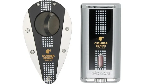 Xikar Cohiba Behike cigarskærer- og lighter-sæt