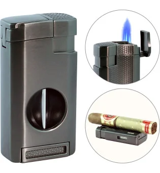 adorini Triple Jet lighter V-Cut pistolsort