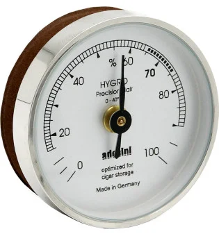 adorini hygrometer i sølv med forsejling