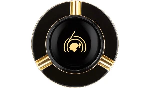 S.T. Dupont XL Ashtray Cohiba 60 sort og guld 006472