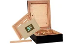 BigSmoke Humidor Mini sort inkl. Boveda-pakke 72%