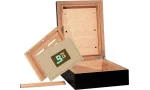 BigSmoke Humidor Mini sort inkl. Boveda-pakke 72%