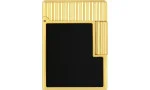 S.T. Dupont Ligne 1 Lighter Sort lak Guldfarvet C14120