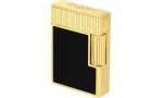 S.T. Dupont Ligne 1 Lighter Sort lak Guldfarvet C14120