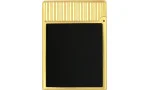 S.T. Dupont Ligne 1 Lighter Sort lak Guldfarvet C14120
