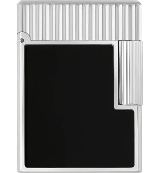 S.T. Dupont Ligne 1 Lighter sort lak Palladium C14121