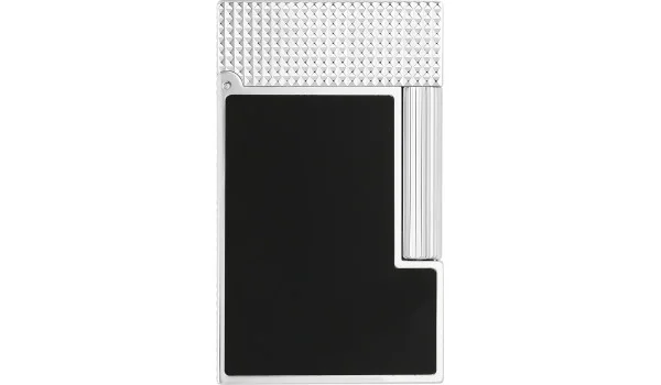 S.T. Dupont Ligne 2-lighter i palladium og mat sort C16602N