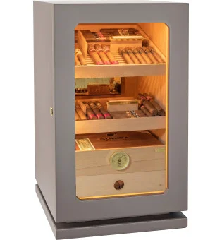 adorini Humidor Lumina Grande Deluxe lysegrå