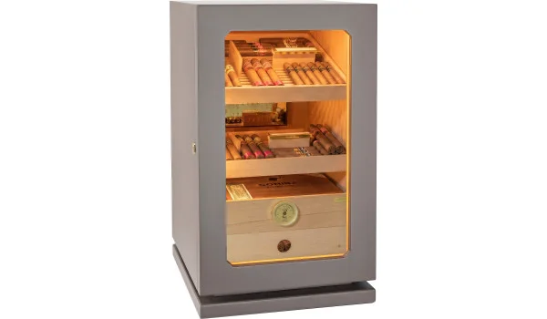 adorini Humidor Lumina Grande Deluxe lysegrå